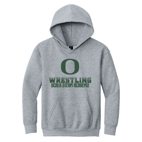 Ocala Wrestling Youth Heavy Blend Hooded Sweatshirt Thumbnail